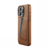 Mujjo Full Leather Wallet Case - etui skórzane do iPhone 15 Pro Max kompatybilne z MagSafe (tan)